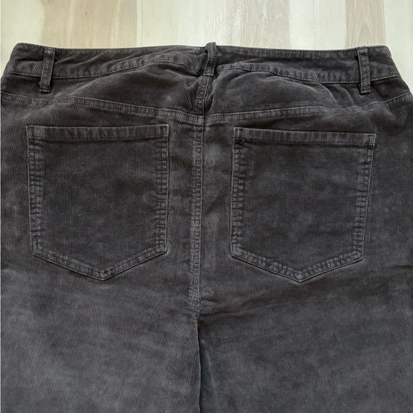 Wild Fable 1X Brown Dark Corduroy Pants Jeans Slim Boot Cut High Rise Retro - Picture 6 of 11
